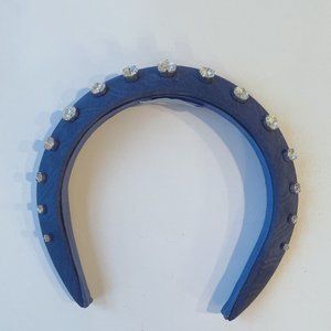 Blue Jeweled Halo Headband